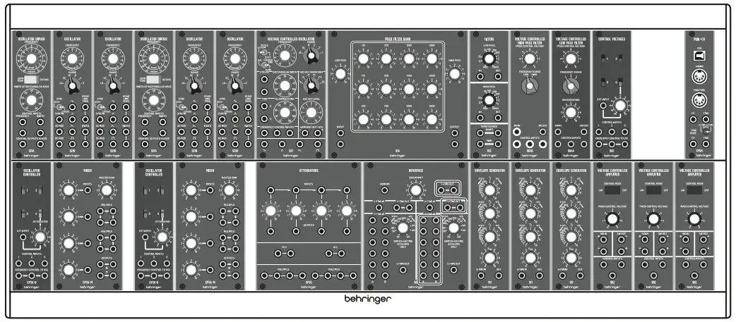 behringer SYSTEM 35 Modular Synthesizer with 25 Modules - Cover