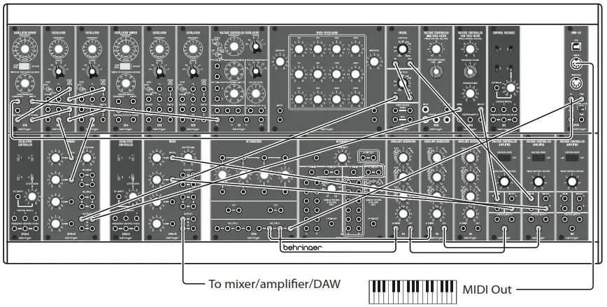 behringer SYSTEM 35 Modular Synthesizer with 25 Modules - Expressive Lead #2