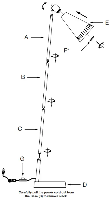 MEYER CROSS FL0335 Brushed Brass Matte Black Floor Lamp-FIG6