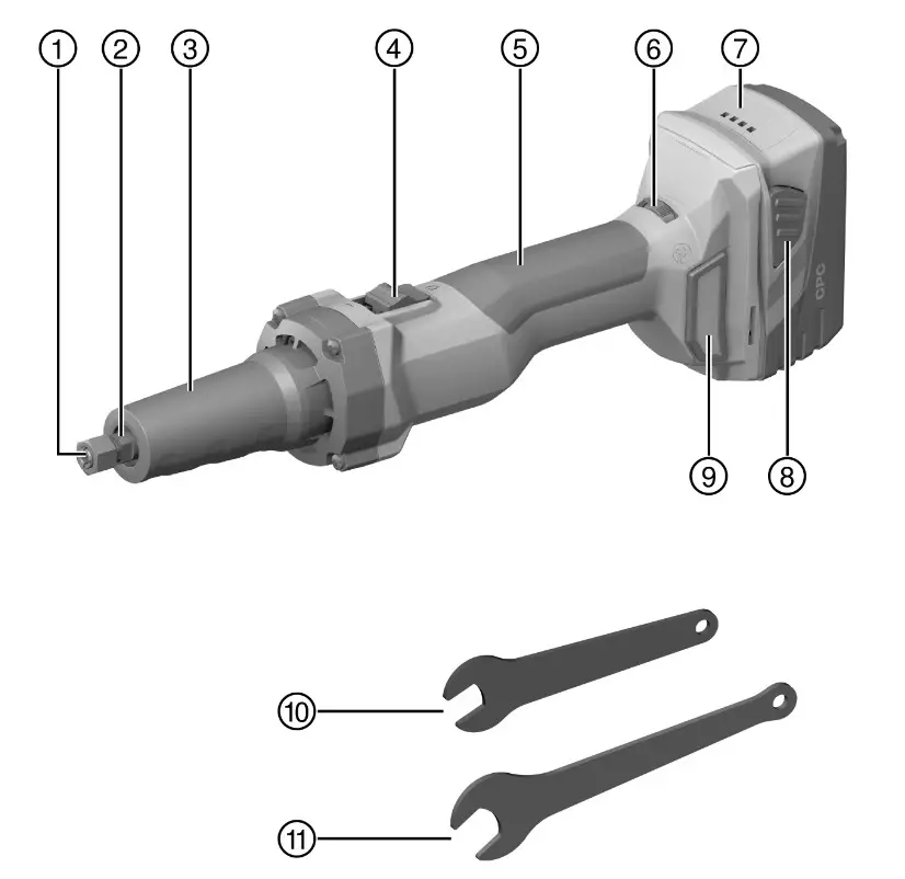 HILTI GDG 6­A22 Cordless Die Grinder - Fig1