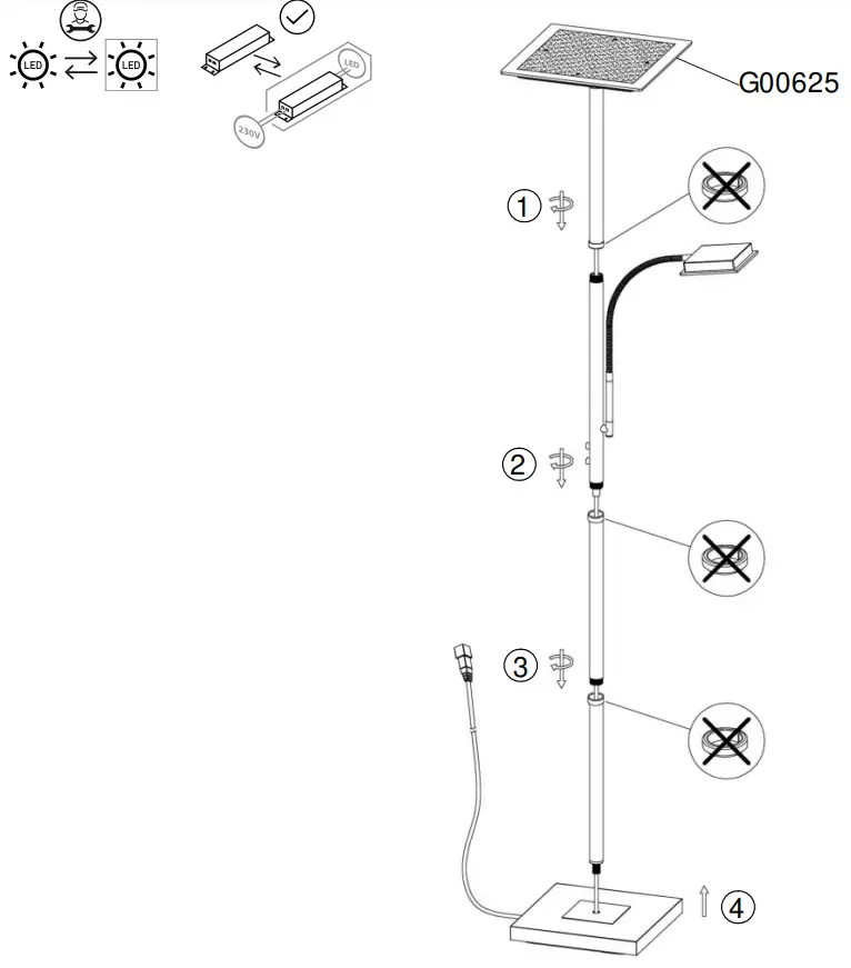 LeuchtenDirekt 994686, 998570 HANS fig 2