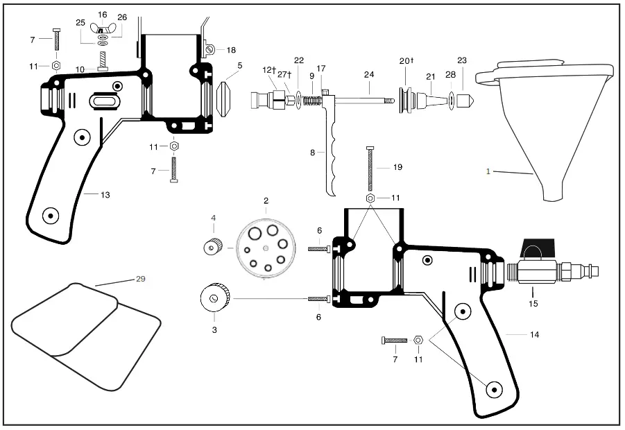 MARSHALLTOWN HG692 Spraymate Drywall Hopper Gun - fig