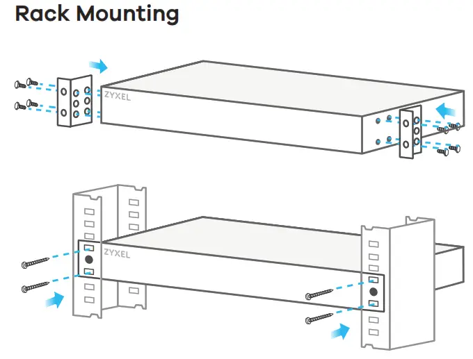 ZYXEL Ethernet Switch - Rack Mounting