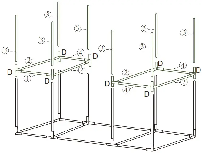 Quictent 71 Inch x 36 Inch x 36 Inch Portable and Walk In Greenhouse - Assembly 10