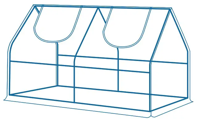 Quictent 71 Inch x 36 Inch x 36 Inch Portable and Walk In Greenhouse - cover