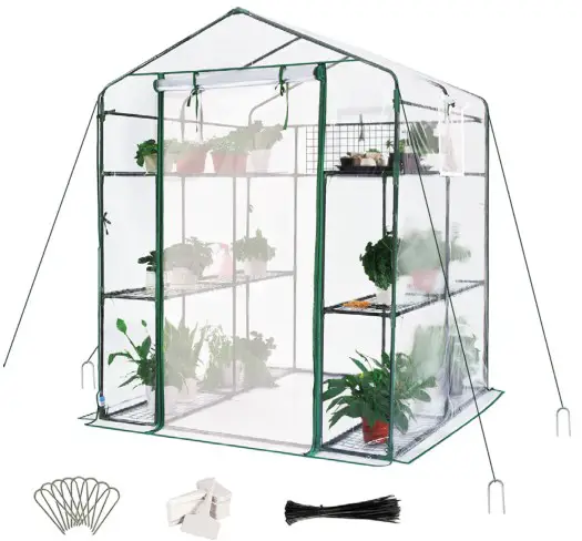 Quictent 71 Inch x 36 Inch x 36 Inch Portable and Walk In Greenhouse - overview 7