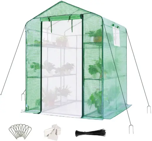 Quictent 71 Inch x 36 Inch x 36 Inch Portable and Walk In Greenhouse - overview 8