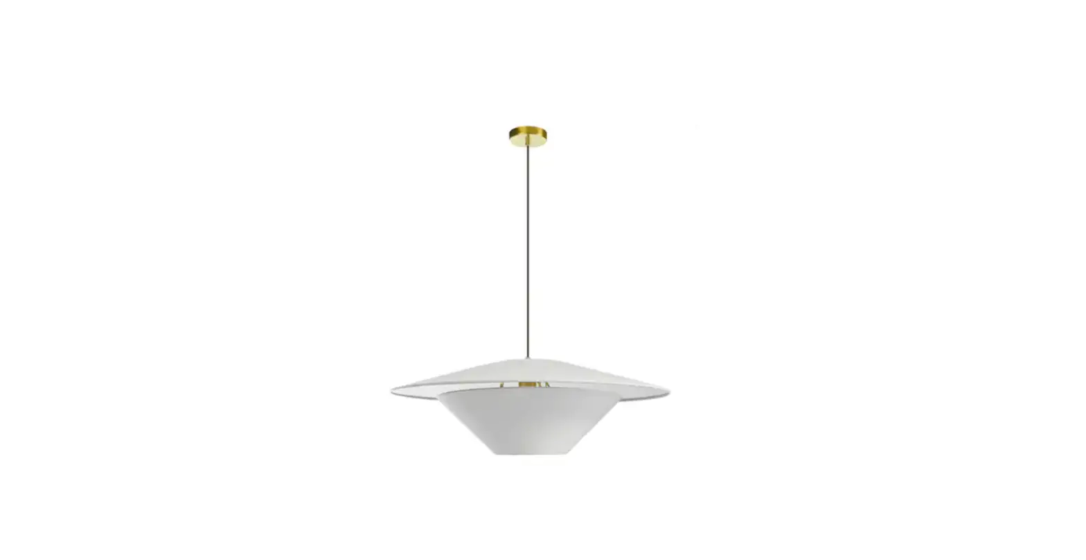 Dainolite Pso-241p-agb-790 Poseidon White Modern/contemporary Cone Pendant Light Instruction Manual