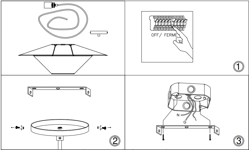 Dainolite PSO-241P-AGB-790 Poseidon White Modern Contemporary Cone Pendant Light-fig2