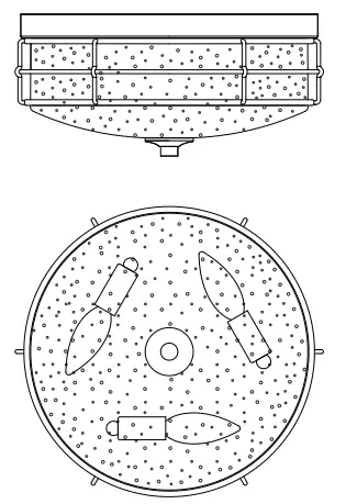 lowes-A04915 3-Light-13-Inch Wood-Brown-and Brushed-Silver-LED Flush-Mount Light-FIG-1
