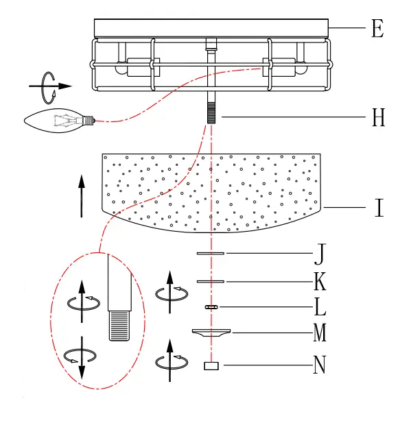 lowes-A04915 3-Light-13-Inch Wood-Brown-and Brushed-Silver-LED Flush-Mount Light-FIG-20