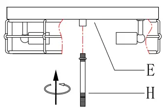 lowes-A04915 3-Light-13-Inch Wood-Brown-and Brushed-Silver-LED Flush-Mount Light-FIG-5