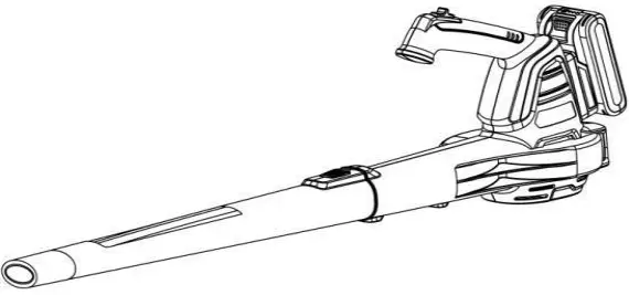 HENX H20CF01 Handheld Cordless Electric Leaf Blower-fig1