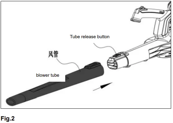 HENX H20CF01 Handheld Cordless Electric Leaf Blower-fig2