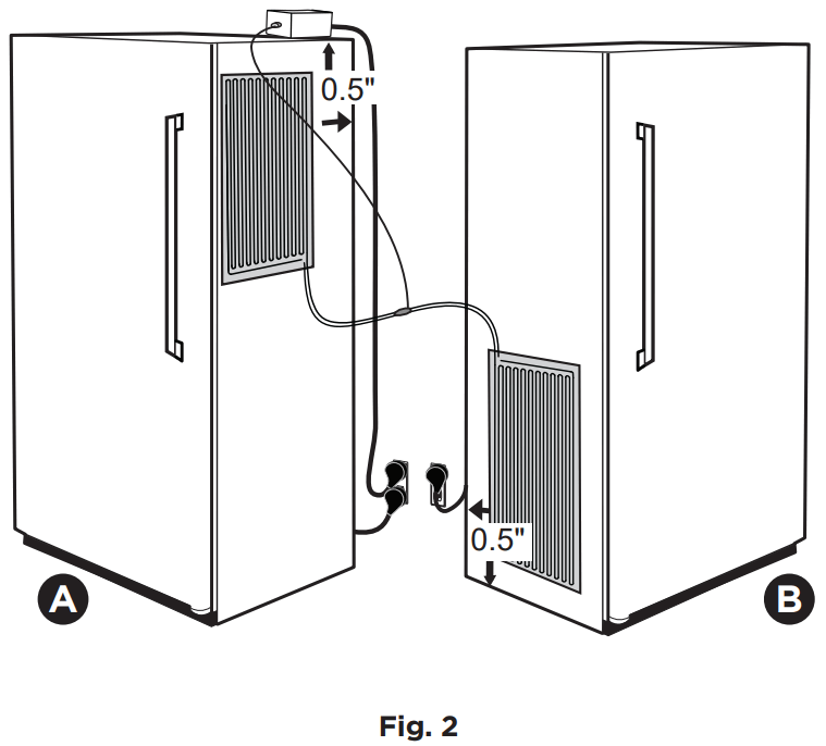FRIGIDAIRE A21442902 Single Door Freezer and Refrigerator Pairing Kit - FIGURE 3