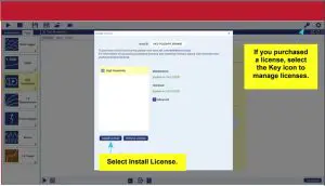 Select Install License