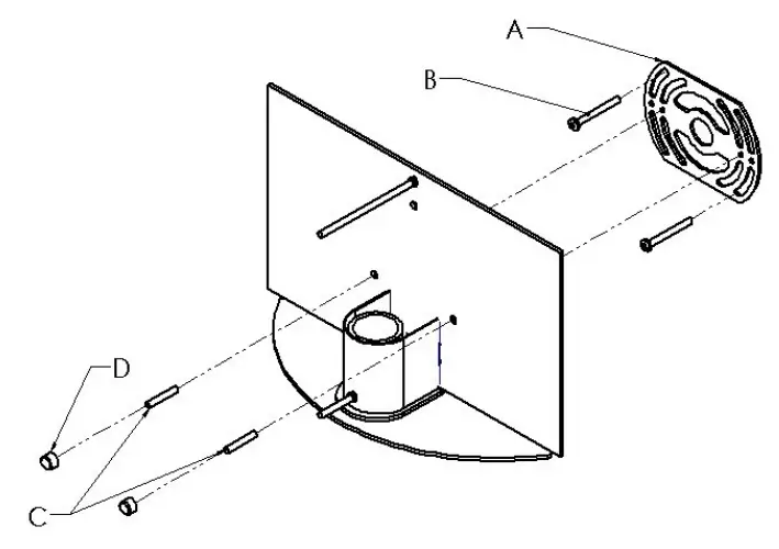 HAMMERTON Packet U Landmark Outdoor Sconce with Shepherd's Hook fig 3