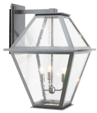 HAMMERTON Packet U Landmark Outdoor Sconce with Shepherd's Hook