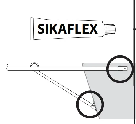 Use Sikaflex on the fittings