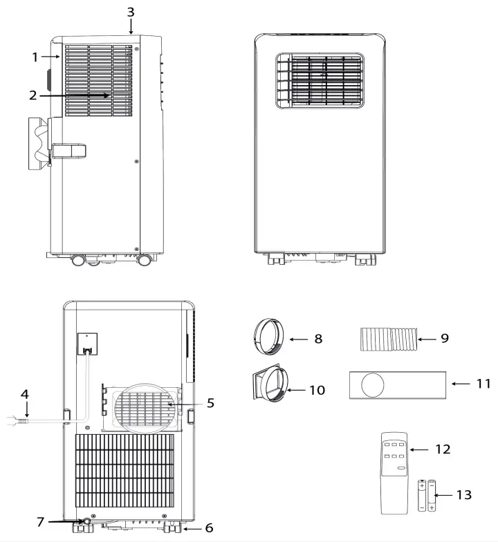 PRINCESS 01.352103.02.001 Air Conditioner - fig 1