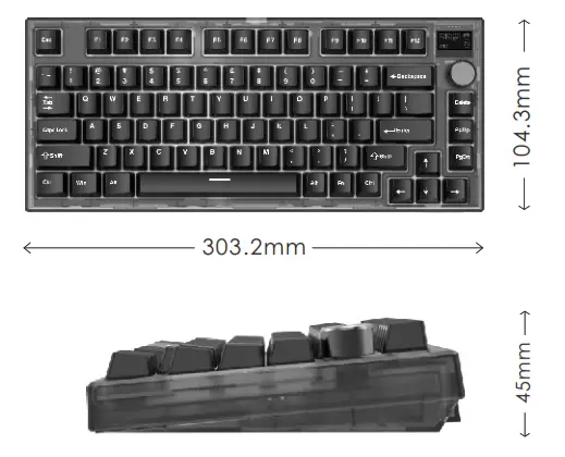 FANTECH MK910 Modular Mechanical Keyboard - fig