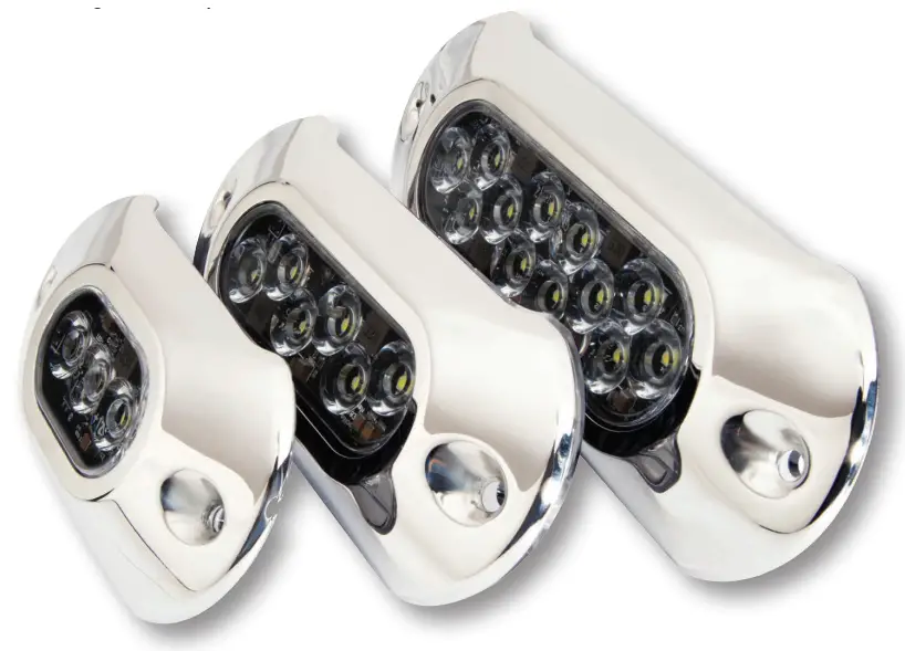 Attwood Marine 66UW03B 7 LightArmor HPX Underwater Light 3 LED Blue