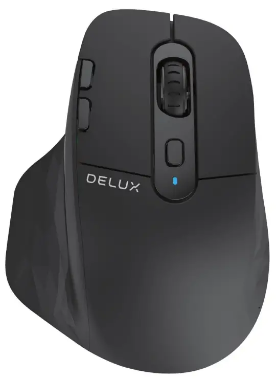 DELUX M912DB Ergonomics LED Screen Display Wireless Gaming Mouse