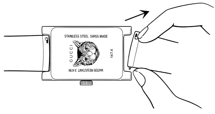 GUCCI G FRAME Watch Straps - Fig 1