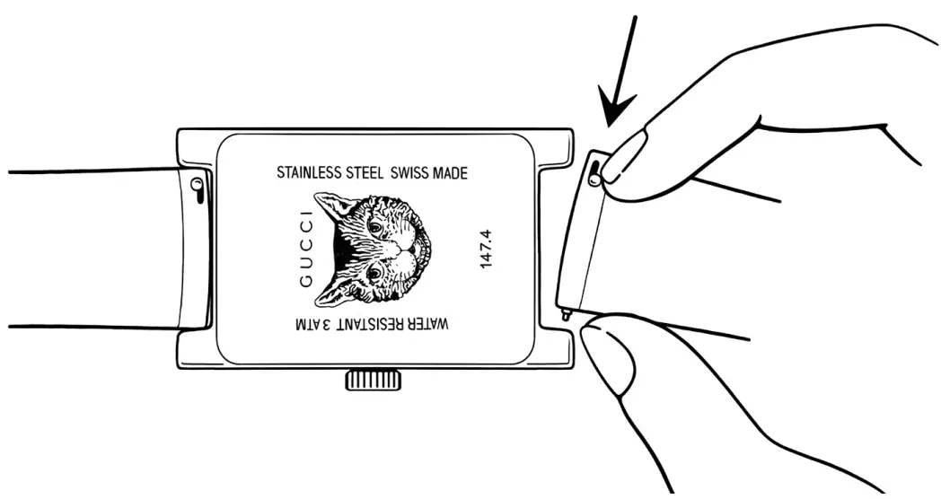 GUCCI G FRAME Watch Straps - Fig 4