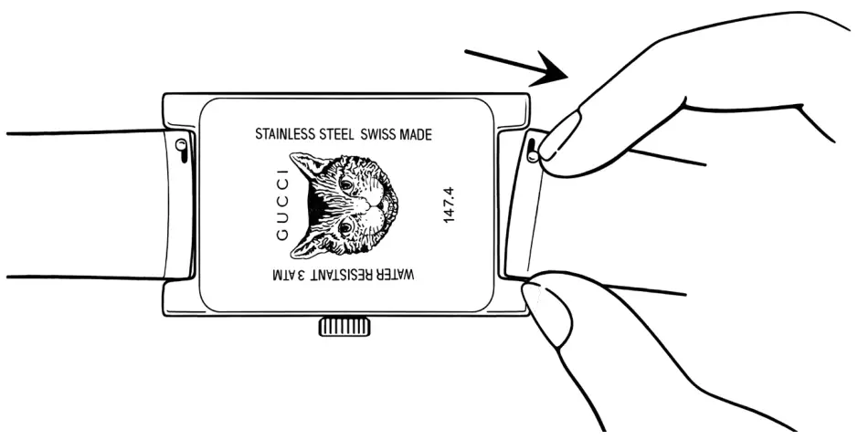 GUCCI G FRAME Watch Straps - Fig