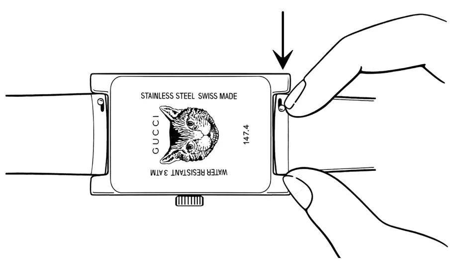 GUCCI G FRAME Watch Straps