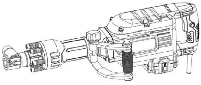 TITAN TB811DRH 16.4kg Hex Shank Electric Breaker 230V