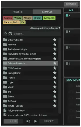 TAL Software TAL-Sampler Special Sample Player Plug - mapping