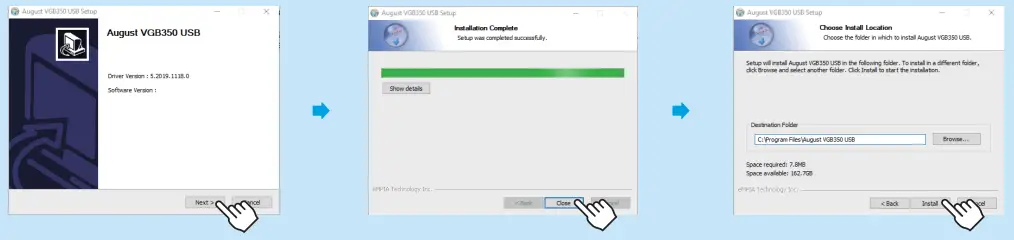 August VGB350 - Install