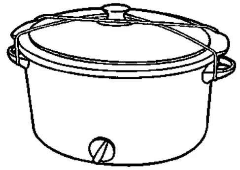 Proctor Silex 33043 4 Quart Oval Slow Cooker - knob to further