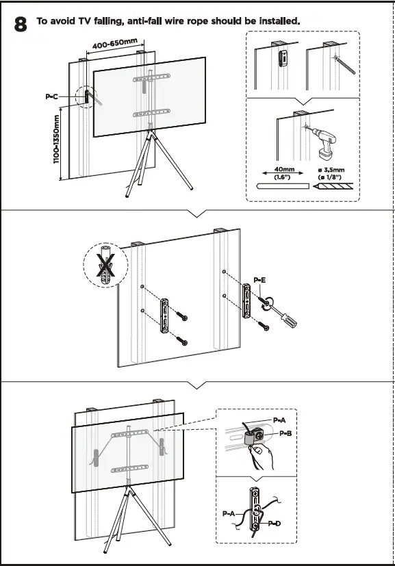 CHAMPION-CHTF901-Easel-Studio-TV-Floor-Stand-FIG-8