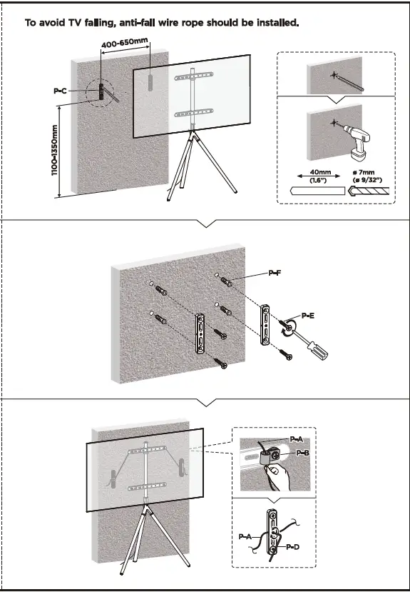 CHAMPION-CHTF901-Easel-Studio-TV-Floor-Stand-FIG-9