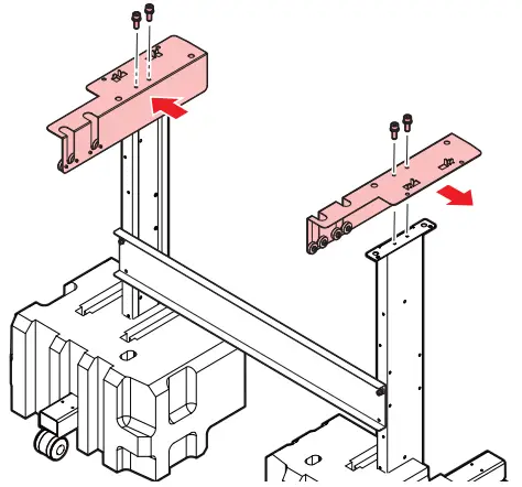 Mimaki CG-60AR Vinyl Cutter - Attach the Base plate