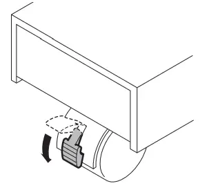 Mimaki CG-60AR Vinyl Cutter - Lock the casters