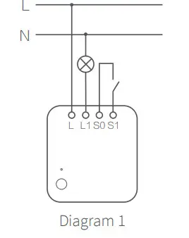Aqara SSM-U02 Single Switch Module T1 - Diagram 1