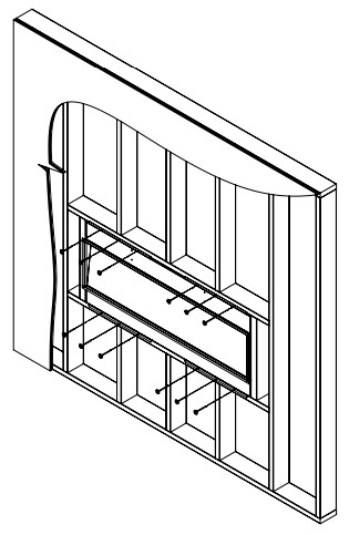 MODERN FLAMES LPS-9614V2 Landscape Pro Slim Electric Fireplace - BUILT-IN INSTALLATION 4