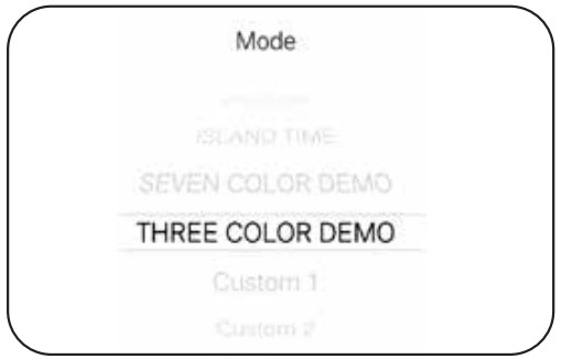 MODERN FLAMES LPS-9614V2 Landscape Pro Slim Electric Fireplace - Mode Sub Menu 1