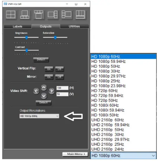 Marshall VMV-402-SH 4-Input 3G SDI Switcher -FIG 10