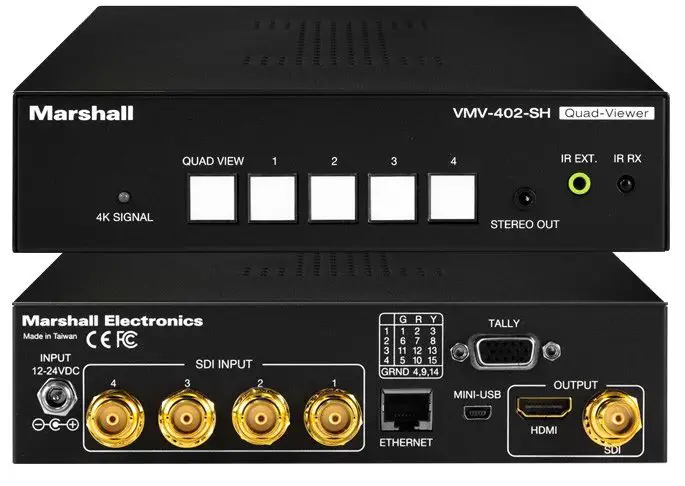Marshall VMV-402-SH 4-Input 3G SDI Switcher