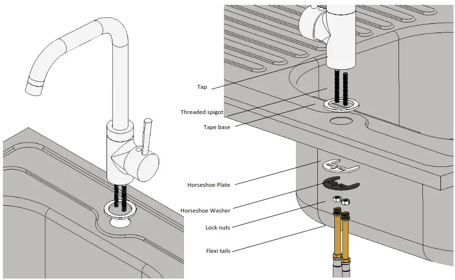 REGINOX Kitchen Tap Fitting - Overview 1