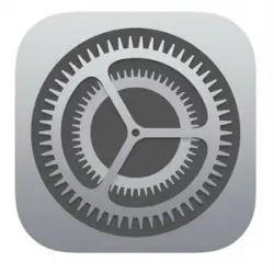 iOS Settings icon.