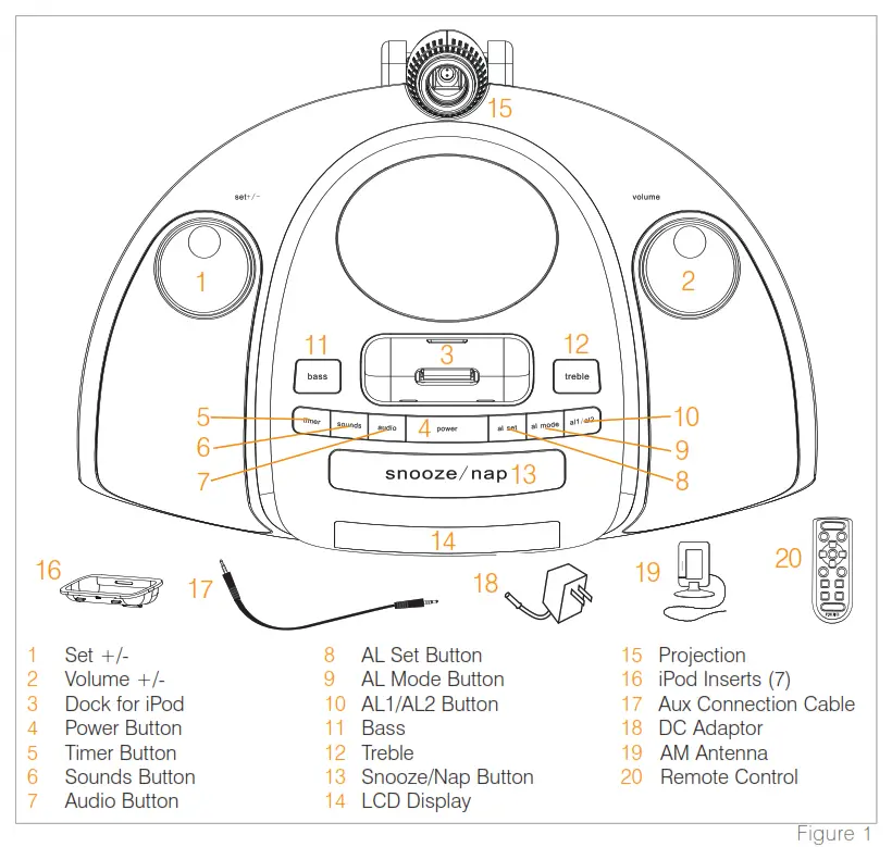 iSoundSpa Max Clock Radio Features