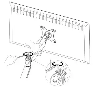 audizio MAD20G Double Monitor Arm - STEP 4