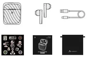 HAKII-ICE True Wireless Semi In-Ear Sports Earphones - PACKAGE CONTENT