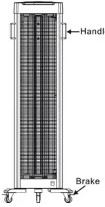 GOLDENSEA UV UVM 216 Rolling Ultraviolet Disinfection - Moving The Unit